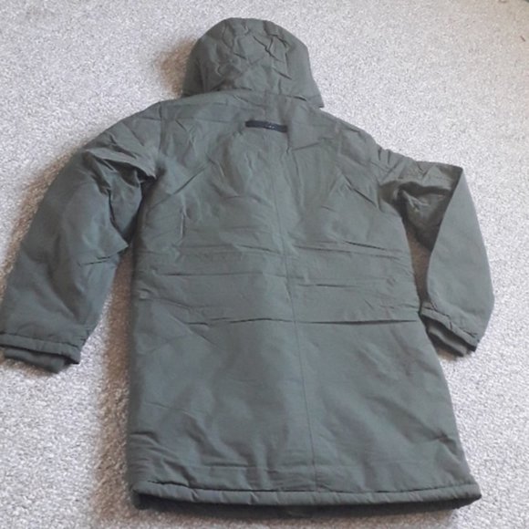 New Men's Fleece-lined Olive-green Winter Parka. - Picture 7 of 12